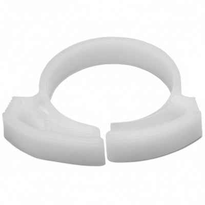 HellermannTyton SNP18A10C2 Snapper Hose Clamp, .78"–.93" Bundle Diameter, POM, White, 100/pkg