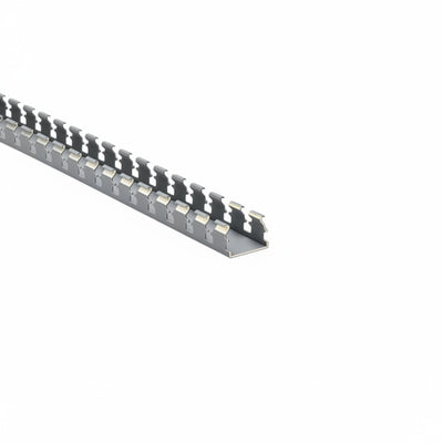 HellermannTyton 181-00571 Slotted Wall Wiring Duct, 1.5" X 1", Adhesive, PVC, Gray, 120ft/Carton