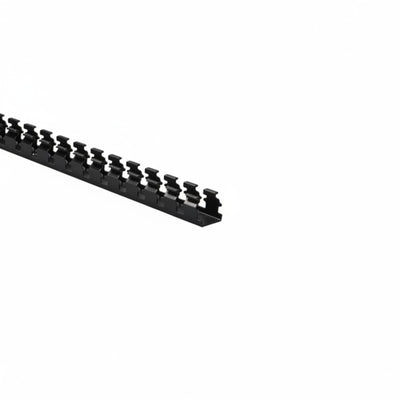HellermannTyton 181-11016 Slotted Wall Wiring Duct, 1" X 1", Adhesive, PVC, Black, 120ft/Carton