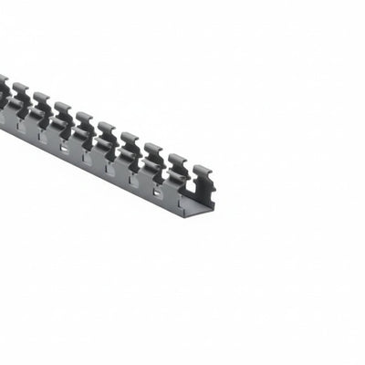 HellermannTyton 181-11019 Slotted Wall Wiring Duct, 1" X 1", Adhesive, PVC, Gray, 120ft/Carton