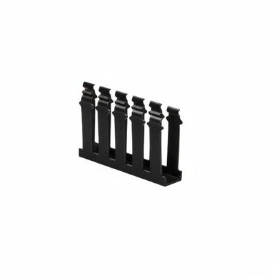 HellermannTyton 181-13003 Slotted Wall Wiring Duct, 1" X 3", Non-Adhesive, PVC, Black, 120ft/Carton