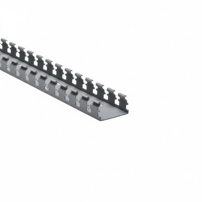 HellermannTyton 181-21005 Slotted Wall Wiring Duct, 2" X 1", Non-Adhesive, PVC, Gray, 120ft/Carton