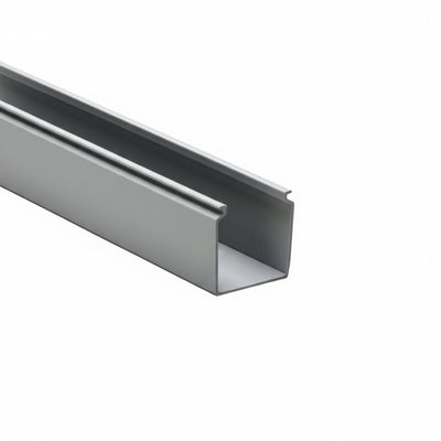 HellermannTyton 181-22008 Solid Wall Wiring Duct, 2" X 2", Non-Adhesive, PVC, Gray, 120ft/Carton