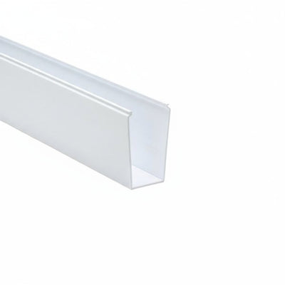 HellermannTyton 181-24001 Solid Wall Wiring Duct, 2" X 4", Non-Adhesive, PVC, White, 30ft/Box