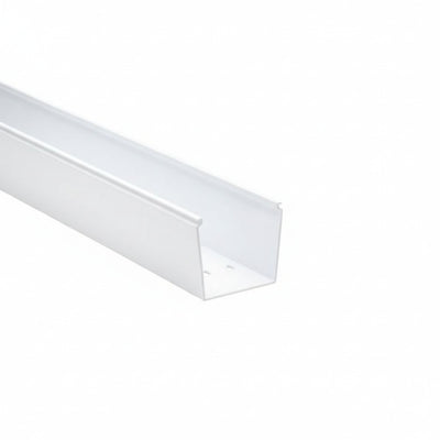 HellermannTyton 181-33005 Solid Wall Wiring Duct, 3" X 3", Non-Adhesive, PVC, White, 30ft/Box