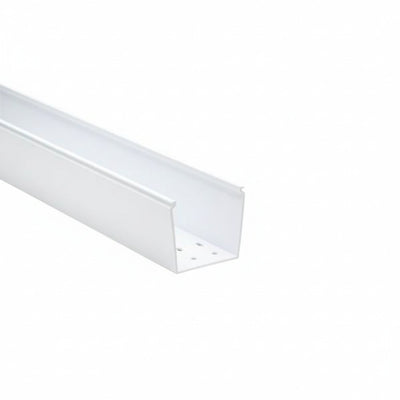 HellermannTyton 181-33006 Solid Wall Wiring Duct, 3" X 3", Non-Adhesive, PVC, White, 120ft/Carton