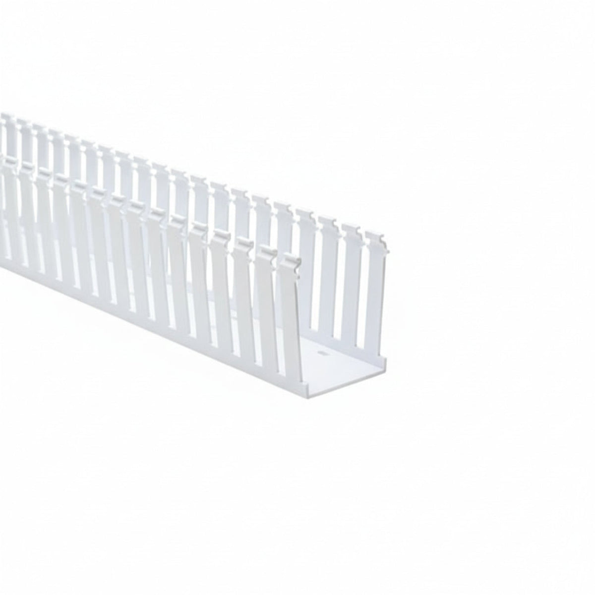HellermannTyton 181-34007 Slotted Wall Wiring Duct, 3" X 4", Non-Adhesive, PVC, White, 120ft/Carton