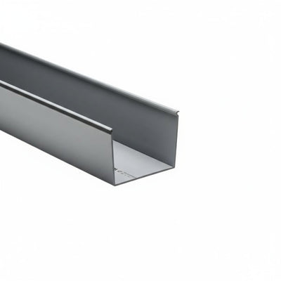 HellermannTyton 181-43001 Solid Wall Wiring Duct, 4" X 3", Non-Adhesive, PVC, Gray, 120ft/Carton