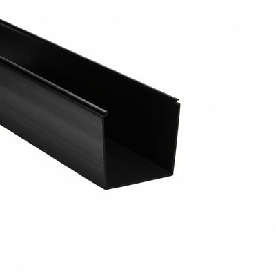 HellermannTyton 181-44006 Solid Wall Wiring Duct, 4" X 4", Non-Adhesive, PVC, Black, 120ft/Carton