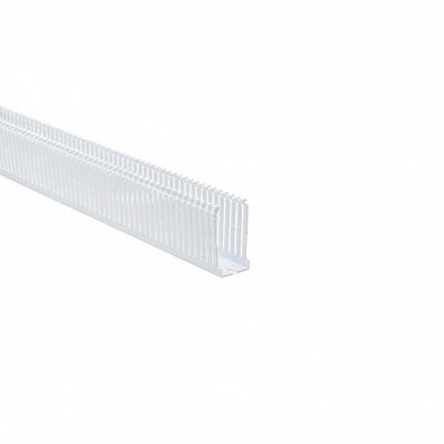 HellermannTyton 184-15301 High Density Slotted Wall Wiring Duct, 1.5" X 3", Adhesive, PVC, White, 120ft/Carton