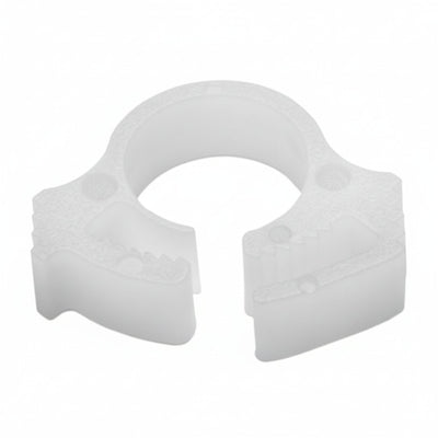 HellermannTyton SNP110C2 Snapper Hose Clamp, .24"–.26" Bundle Diameter, POM, White, 100/pkg