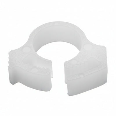 HellermannTyton SNP110M4 Snapper Hose Clamp, .24"–.26" Bundle Diameter, POM, White, 1000/pkg