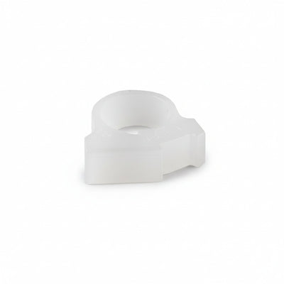 HellermannTyton SNP1.2510C2 Snapper Hose Clamp, .28"–.30" Bundle Diameter, POM, White, 100/pkg