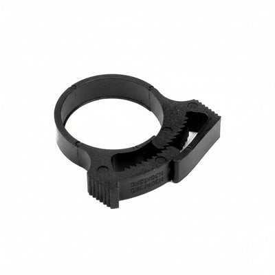 HellermannTyton SNP1.25GHS0M4 Snapper Hose Clamp, .28"–.30" Bundle Diameter, PA66GF13, Black, 1000/pkg