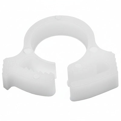 HellermannTyton SNP1.510C2 Snapper Hose Clamp, .31"–.35" Bundle Diameter, POM, White, 100/pkg