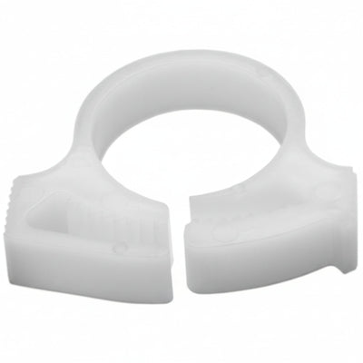 HellermannTyton SNP1010C2 Snapper Hose Clamp, .57"–.65" Bundle Diameter, POM, White, 100/pkg