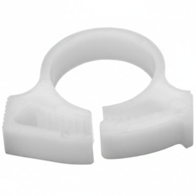 HellermannTyton SNP1010M4 Snapper Hose Clamp, .57"–.65" Bundle Diameter, POM, White, 1000/pkg