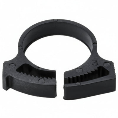 HellermannTyton SNP16GHS0M4 Snapper Hose Clamp, .75"–.85" Bundle Diameter, PA66GF13, Black, 1000/pkg