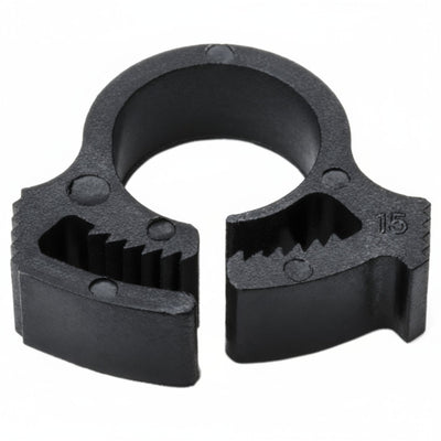 HellermannTyton SNP2GHS0M4 Snapper Hose Clamp, .37"–.41" Bundle Diameter, PA66GF13, Black, 1000/pkg