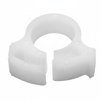 HellermannTyton SNP210C2  Snapper Hose Clamp, .35"–.40" Bundle Diameter, POM, White, 100/pkg