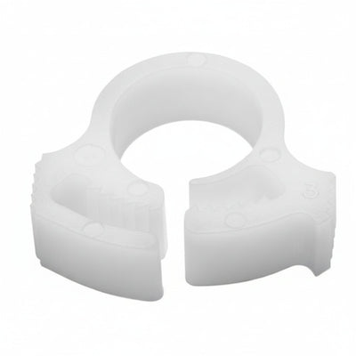 HellermannTyton SNP210C2  Snapper Hose Clamp, .35"–.40" Bundle Diameter, POM, White, 100/pkg