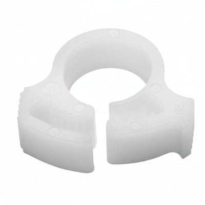 HellermannTyton SNP210M4 Snapper Hose Clamp, .35"–.40" Bundle Diameter, POM, White, 1000/pkg