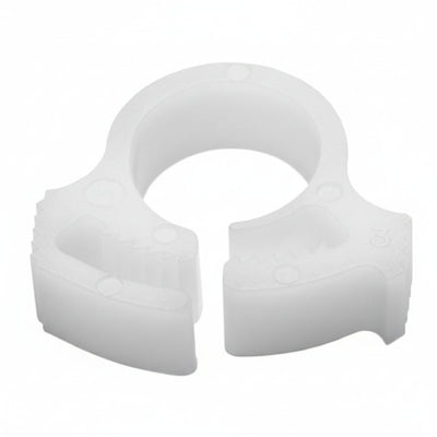 HellermannTyton SNP210M4 Snapper Hose Clamp, .35"–.40" Bundle Diameter, POM, White, 1000/pkg
