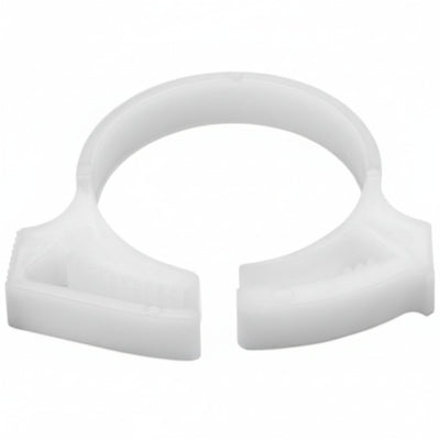 HellermannTyton SNP2210C2 Snapper Hose Clamp, .92"–1.05" Bundle Diameter, POM, White, 100/pkg