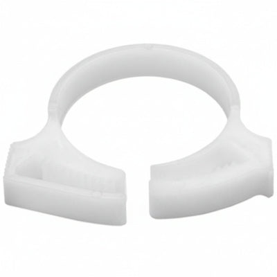 HellermannTyton SNP2210C2 Snapper Hose Clamp, .92"–1.05" Bundle Diameter, POM, White, 100/pkg