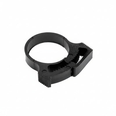 HellermannTyton SNP24GHS0H4 Snapper Hose Clamp, 1.0"–1.17" Bundle Diameter, PA66GF13, Black, 500/pkg
