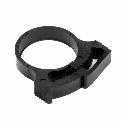 HellermannTyton SNP24GHS0H4 Snapper Hose Clamp, 1.0"–1.17" Bundle Diameter, PA66GF13, Black, 500/pkg