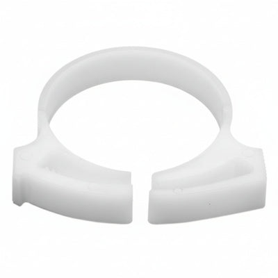 HellermannTyton SNP2810C2 Snapper Hose Clamp, 1.11"–1.27" Bundle Diameter, POM, White, 100/pkg