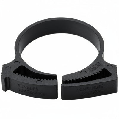 HellermannTyton SNP28GHS0H4 Snapper Hose Clamp, 1.12"–1.29" Bundle Diameter, PA66GF13, Black, 500/pkg