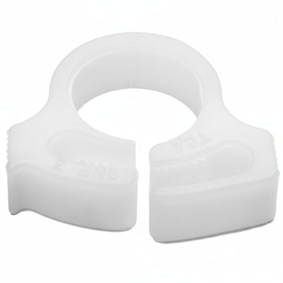 HellermannTyton SNP310M4 Snapper Hose Clamp, .39"–.44" Bundle Diameter, POM, White, 1000/pkg