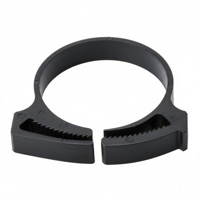 HellermannTyton SNP32GHS0H4 Snapper Hose Clamp, 1.23"–1.41" Bundle Diameter, PA66GF13, Black, 500/pkg