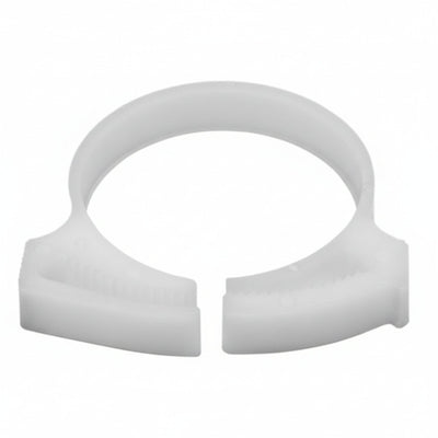 HellermannTyton SNP3210H4 Snapper Hose Clamp, 1.21"–1.38" Bundle Diameter, POM, White, 500/pkg