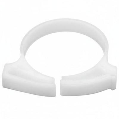 HellermannTyton SNP3410H4 Snapper Hose Clamp, 1.33"–1.54" Bundle Diameter, POM, White, 500/pkg