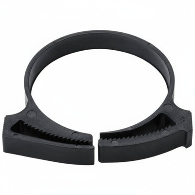HellermannTyton SNP36GHS0H4 Snapper Hose Clamp, 1.49"–1.73" Bundle Diameter, PA66GF13, Black, 500/pkg