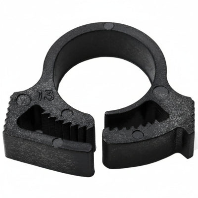HellermannTyton SNP6GHS0M4 Snapper Hose Clamp, .46"–.52" Bundle Diameter, PA66GF13, Black, 1000/pkg