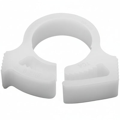 HellermannTyton SNP610M4 Snapper Hose Clamp, .45"–.51" Bundle Diameter, POM, White, 1000/pkg
