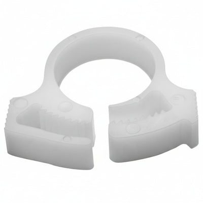 HellermannTyton SNP810M4 Snapper Hose Clamp, .51"–.59" Bundle Diameter, POM, White, 1000/pkg