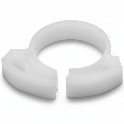 HellermannTyton SNP12A10C2 Snapper Hose Clamp, .61"–.72" Bundle Diameter, POM, White, 100/pkg