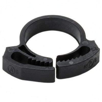HellermannTyton SNP12AGHS0M4 Snapper Hose Clamp, .62"–.72" Bundle Diameter, PA66GF13, Black, 1000/pkg