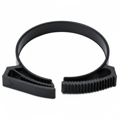 HellermannTyton SNP42NGHS0C2 Snapper Hose Clamp, 1.74"–2.02" Bundle Diameter, PA66GF13, Black, 100/pkg