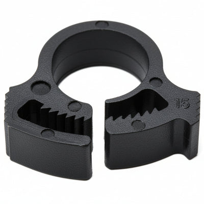 HellermannTyton SNP2GHS0C2 Snapper Hose Clamp, .37"–.41" Bundle Diameter, PA66GF13, Black, 100/pkg