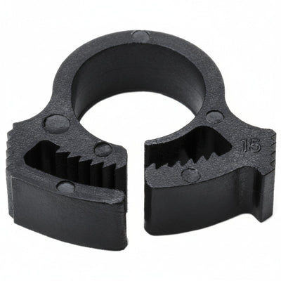 HellermannTyton SNP2GHS0C2 Snapper Hose Clamp, .37"–.41" Bundle Diameter, PA66GF13, Black, 100/pkg
