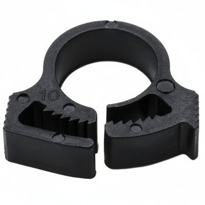 HellermannTyton SNP4GHS0C2 Snapper Hose Clamp, .41"–.46" Bundle Diameter, PA66GF13, Black, 100/pkg
