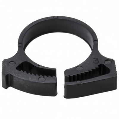 HellermannTyton SNP16GHS0C2 Snapper Hose Clamp, .75"–.85" Bundle Diameter, PA66GF13, Black, 100/pkg