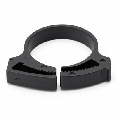 HellermannTyton SNP22GHS0C2 Snapper Hose Clamp, .93"–1.08" Bundle Diameter, PA66GF13, Black, 100/pkg