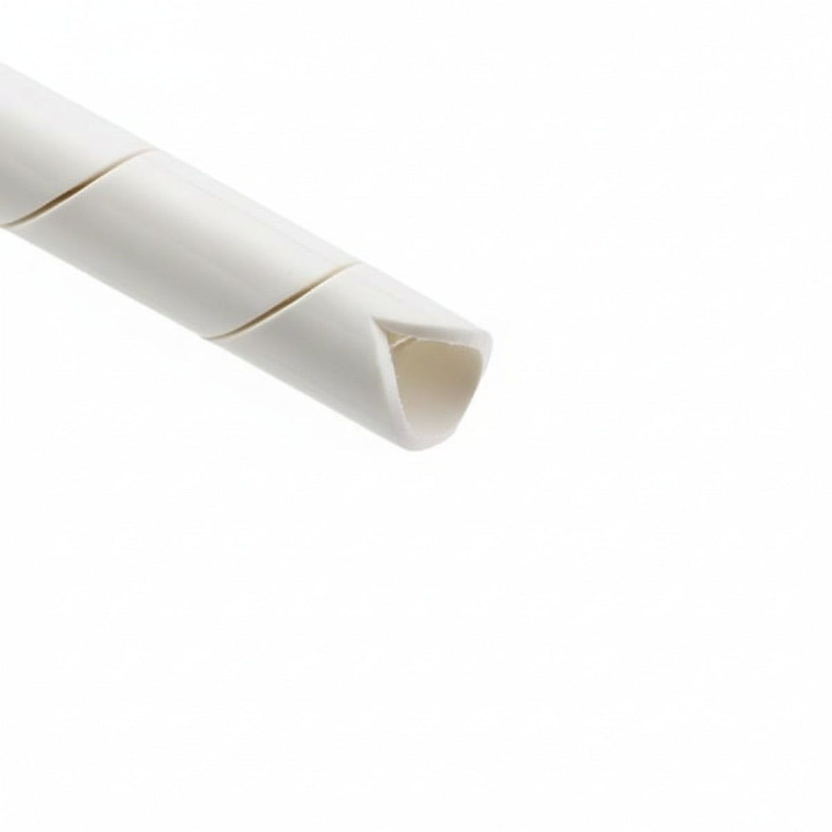 HellermannTyton 2.5FRP9C Spiralwrap Protective Sheathing, .38" Diameter, PE-FR, Natural, 100 ft/roll